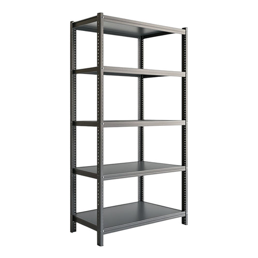 Ksvxj 5-Tier Industrial Metal Shelving Unit - Heavy-Duty Storage Rack for Garage, Warehouse & Basement - Adjustable & Rust-Resistant - 800lb Capacity