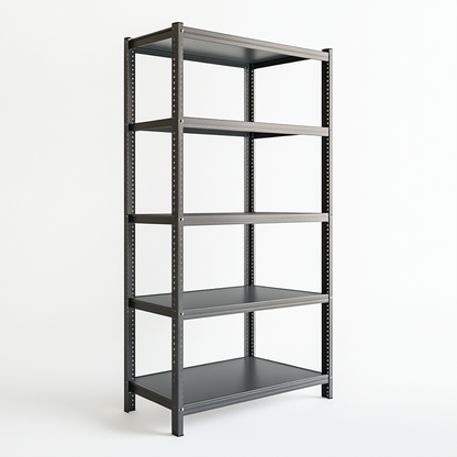 Ksvxj 5-Tier Industrial Metal Shelving Unit - Heavy-Duty Storage Rack for Garage, Warehouse & Basement - Adjustable & Rust-Resistant - 800lb Capacity