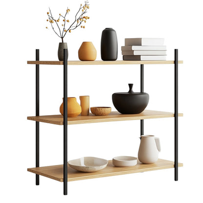 Ksvxj Modern Multi-Purpose Display Shelf - Minimalist Storage Unit for Living Room, Bedroom & Office - Durable & Decorative Open-Concept Design