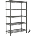Ksvxj Five Tier Steel Wire Shelving Unit Graphite - Product view