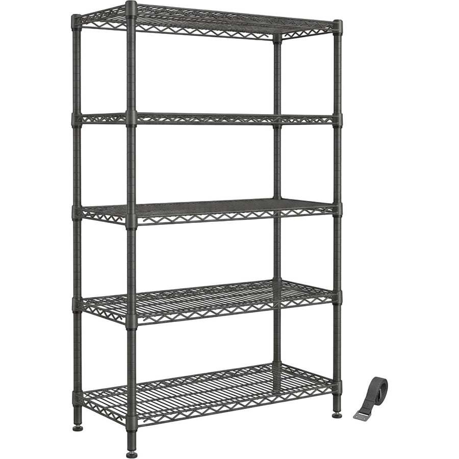 Ksvxj Five Tier Steel Wire Shelving Unit Graphite